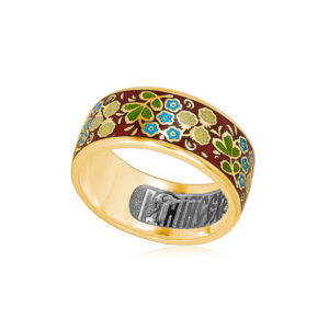6 02 2z 1 1 300x300 - Кольцо из серебра «Клубника» (золочение), красное