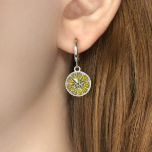 bergamot 300x300 - Серьги-подвески «Бергамот», желтые
