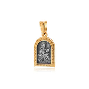 podveski madonna 300x300 - Серебряная подвеска «Мадонна Бенуа» (золочение)